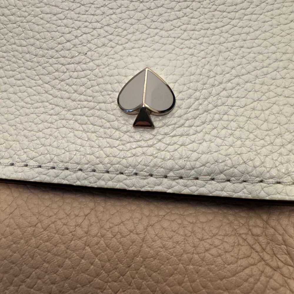 Kate Spade New York Polly Convertible Flap Leather Handbag Blush Medium Dust Bag - Picture 3 of 16
